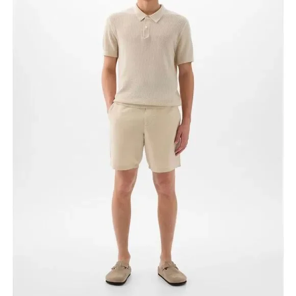 NWT Gap Men’s Dress Shorts 8” length Light Blue Casual Short Cotton - Picture 6 of 6